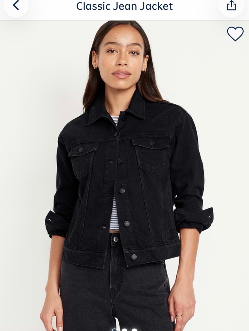 Old NavyClassic Black Denim Jacket